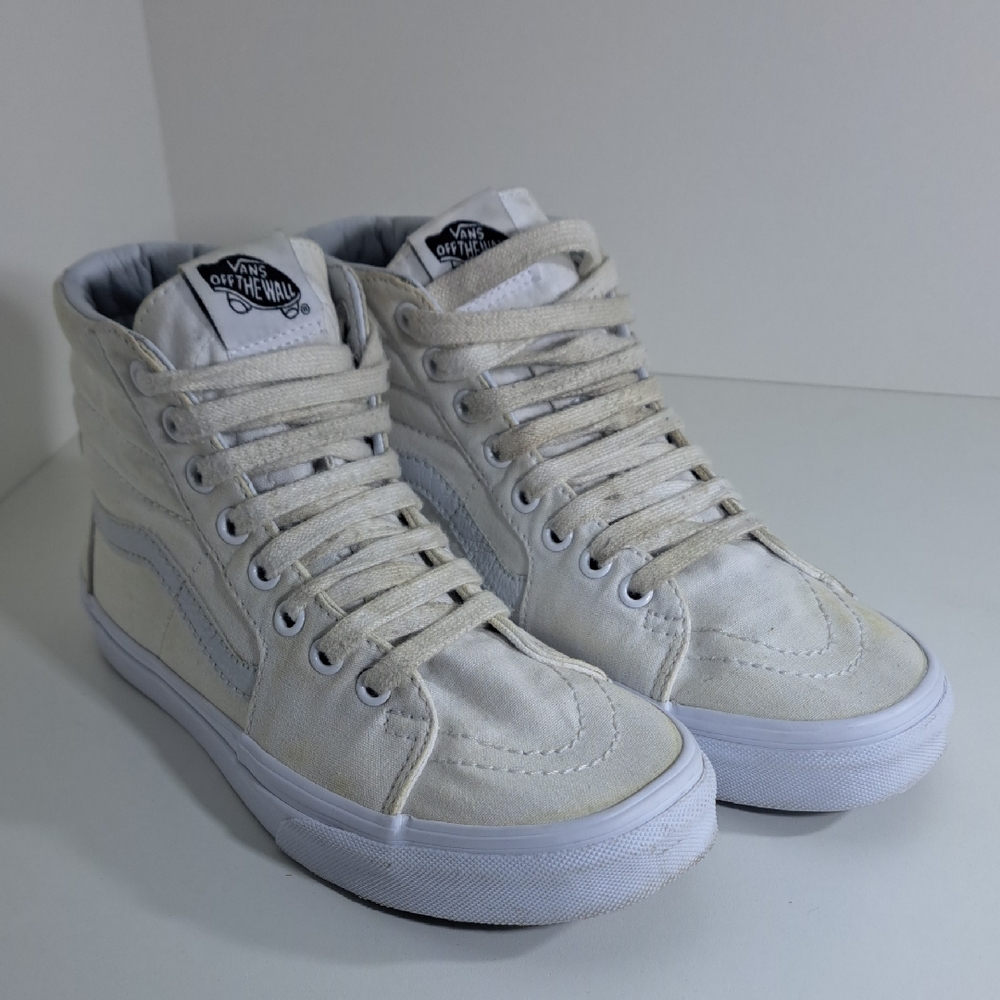 Vans Cream High-Top Sneakers
